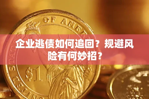 北京企业逃债如何追回？规避风险有何妙招？