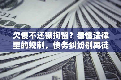 北京欠债不还被拘留？看懂法律里的规制，债务纠纷别再徒劳奔波