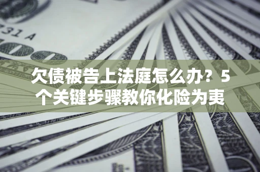北京欠债被告上法庭怎么办？5个关键步骤教你化险为夷